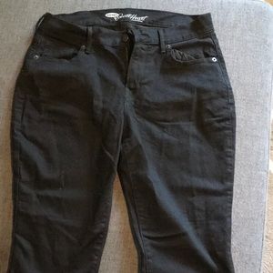 Black sweetheart skinny jeans